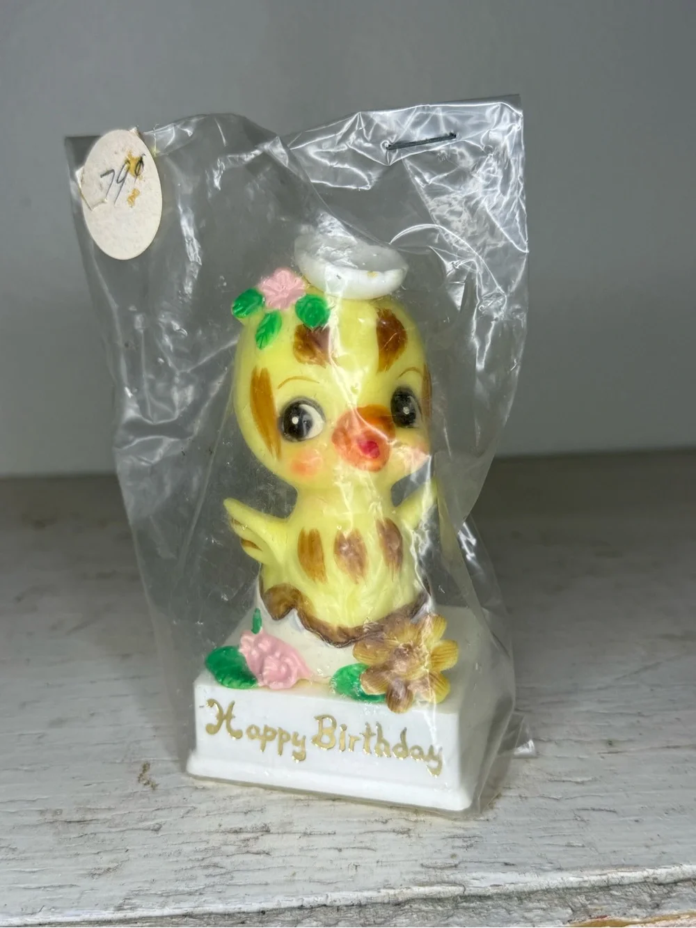 NOS Vintage Happy Birthday Wilton Cake Topper Birthday Chicken MCM Kitschy